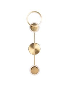Wall Led light, 3000K, 15x62.5 cm, gold