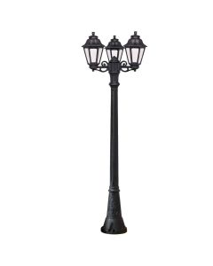 Ndricues I jashtem shtylle, Fumagalli, i zi, transparent, 3 x E27, 209 cm