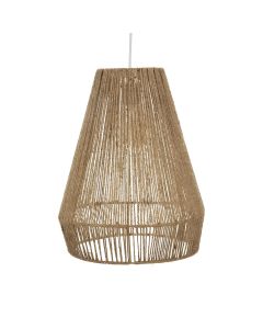 Hanging light with natural palm cord, E27, D34 cm