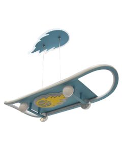Ndriçues tavanor për fëmijë, skateboard, 3000-6000K