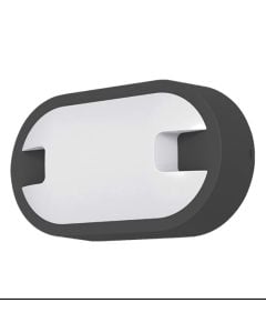 Ndricues I jashtem  mural led, oval, Braytron, 15W, 6500K, I zi,IP65