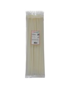 Fasheta plastike, 360mmX4,8mm, 100 cop, bardhe