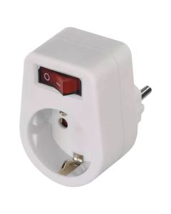 Adaptor me nje prize shuko me celes, 16 A, 250 V