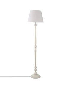 Ndricues dyshemeje, E27, H156 cm x D37 cm, dru/poliester/mdf, I bardhe
