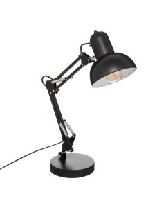 Reading table light, E27, H55.8cm x L34 cm, metal/plastic, black.