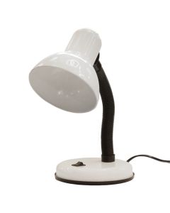 Reading table light, E27, metal, white