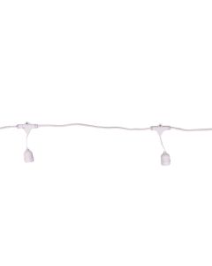 String lamp 10M with 20 heads, E27, white