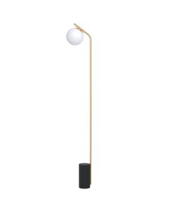Ndricues dyshemeje, Eglo, Betulia, E27, 40 W, H172 cm, i bardhe/gold, xham/celik