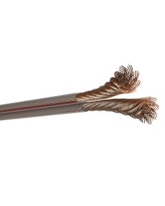 Kabell transparent audio, 2x1 mm2, PVC, 50 V