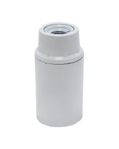 Plastic lampholder, E14, white