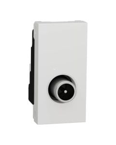 TV outlet, male, white