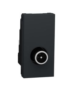 TV outlet, male, black