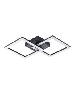 Ceiling lamp LED, Eglo, black, warm white