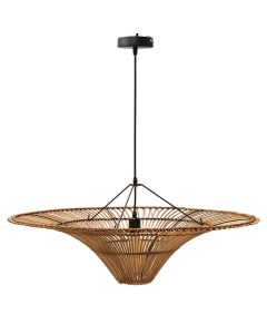 pendant lamp, metal/bamboo, E27, D 80 cm