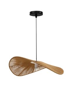 pendant lamp, metal/textile, E27, D60cm