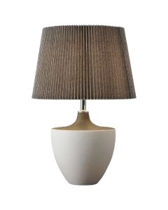 Table lamp, ceramic, E14, D33cm, H50cm, colour grey/white