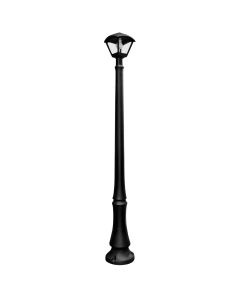 Outdoor floor lamp, Fumagalli, Black, E27, H 1950cm