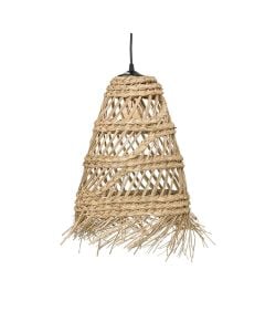 Hanging light, E27, 38cm, high natural reed
