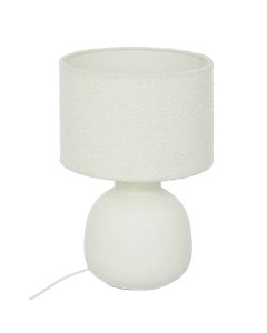 Table light, E14, H.43cm, ceramic, white
