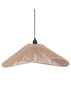 Pendant light, E27, D.58cm, natural rope