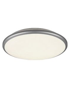 Ceiling light "Limbus", Trio, 20.5 W, 4000 K, D34 cm , gray