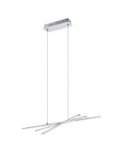 Ndricues i varur, LED, 72x24cm, alumin, krom