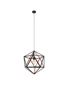 Ndricues i varur, E27, D. 46cm, metal, ngj. kafe