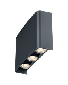 Outdoor wall light, 6x1W, 3000-6000K, IP65
