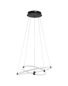 Ndricues I varur, LED, D.60cm, metal/plastik, e bardhe