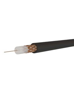 Kabull koaksial RG59, i zi, 75Ohm, Cu