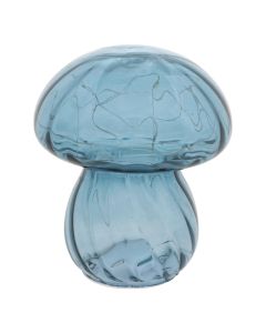 Ndricues tavoline LED, qelqi, H.15cm, blu, forme kerpudhe