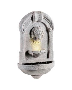 LED fountain, polyresin, 16x37x64cm, 4LED, gray color