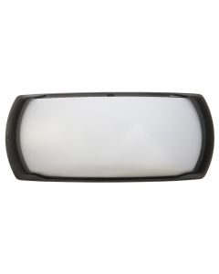 Outdoor wall light, Fumagalli, E27, 30x8.5x13cm, resin, black