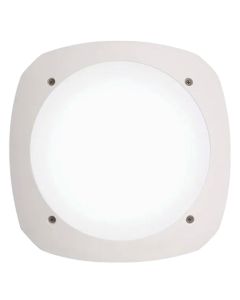 Outdoor wall light, Fumagalli, E27, D.31cm, resin, white