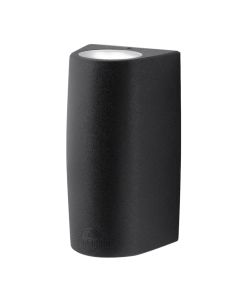 Outdoor wall light, Fumagalli, 2xGU10, 9x17cm, resin, black