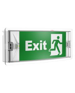 Tabele EXIT, me karikim, 3W, 6500K, 100lm, IP54, 120min working time