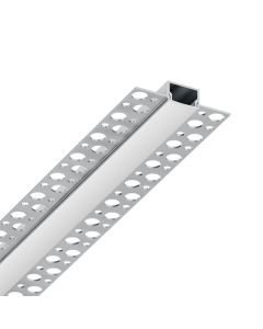 LED strip channel, for plaster, 2000x60x13mm, aluminum