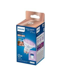 Llambe LED Smart, Philips, GU10, 50W, 345lm, 220-6500K/ RGB, 15.000h