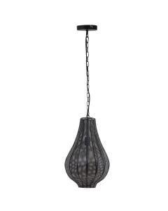 Pendant light, E27, metal, matt black, D.33cm, H.50cm