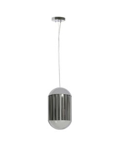 Ndricues I varur, E27, metal, gri/krom, 24x45cm