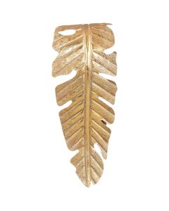 Ndricues muri ne forme gjethe, E27, metal, gold, 16.5x41cm