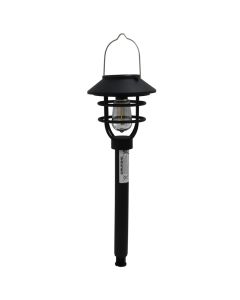 Solar panel light, 37cm, 1xAAA, 1.2V, 600mAh, black plastic