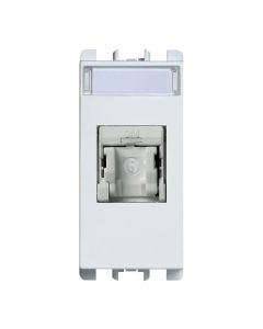 Network socket, RJ45 cat.6, white, Simon Urmet