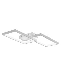 LED ceiling light, 40W, 4400lm, 3000-6400k, white, 30x60cm, with remote control