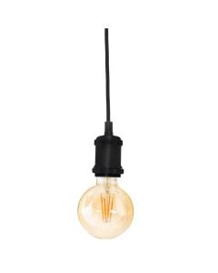 Portollambe with cord, E27, aluminum, H.120cm, black