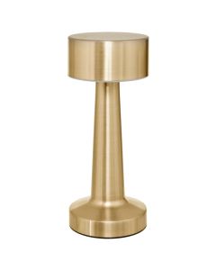 Table lamp with charger, H.21cm, gold, metal