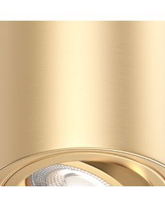 Ndriçues spot tavanor, GAMA, Braytron, GU10, alumini,cilinder, gold, D.8cm, H.10cm