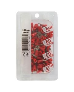 Terminal i izoluar, rrethor, 0.25- 1.5 mm²/ 4 mm, 100 copë/ pako