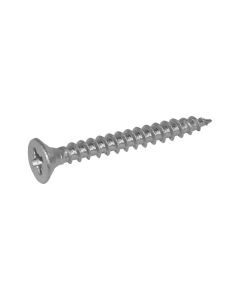 Cross recessed countersunk head wood screw 4x35 mm stainless steel