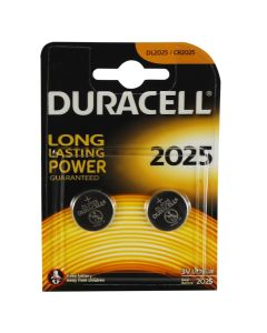 Duracell CR2025 3V Lithium Coin Button Battery 2pc